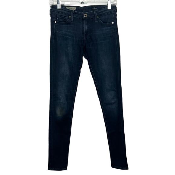 Adriano Goldschmied Dark Wash Denim Pants Skinny Jeans Stretch Womens 24'' Blue - Picture 1 of 9